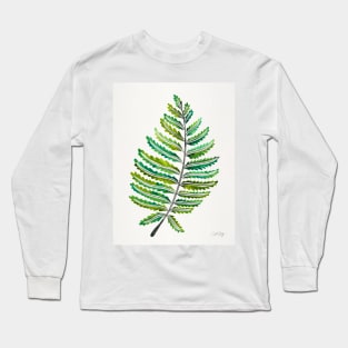 fern leaf green Long Sleeve T-Shirt